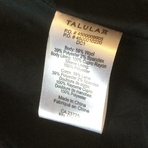 Talula Exeter Blazer Black Size 4 - Picture 5 of 7